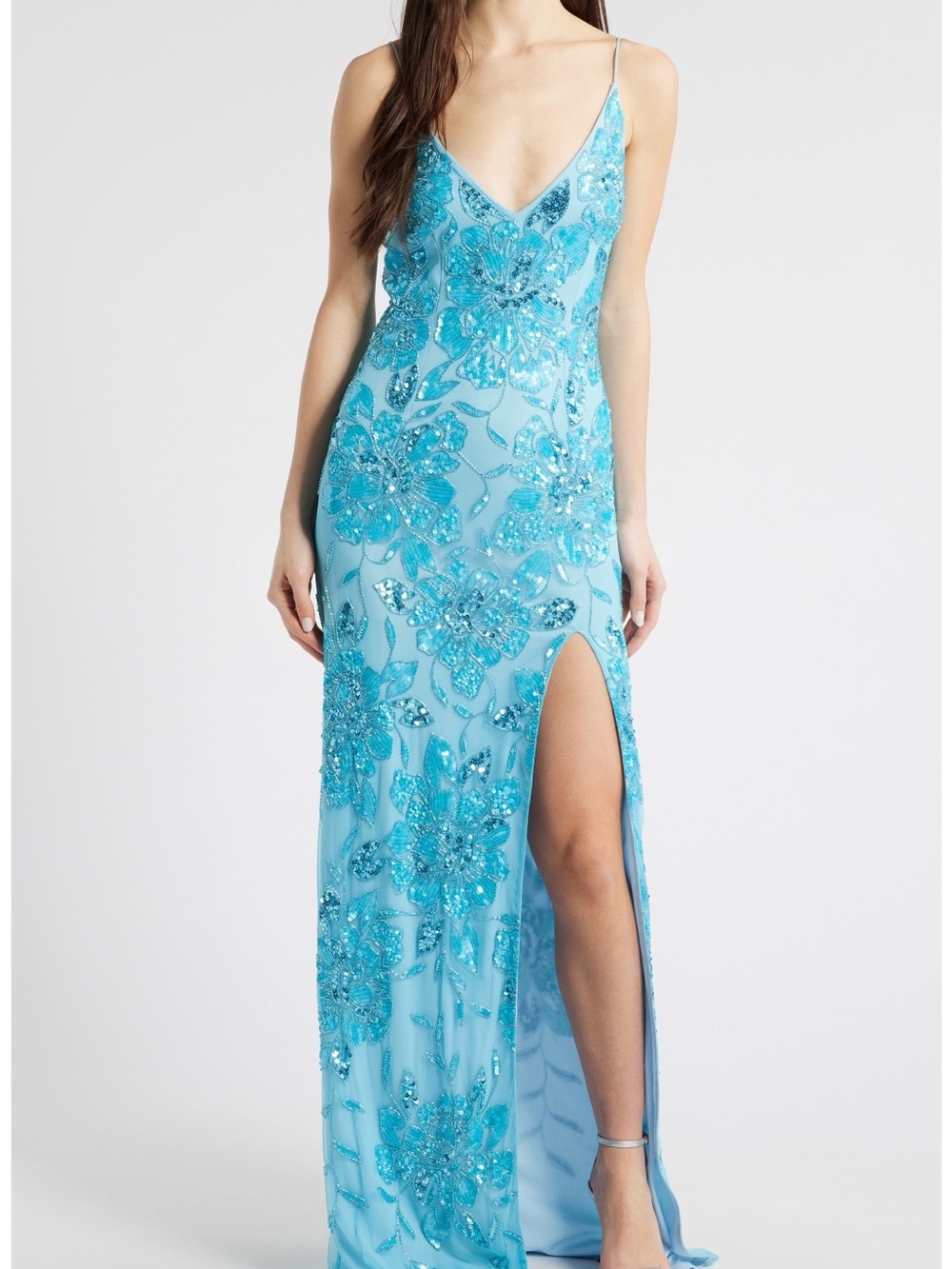 Beaded Sequin Sleeveless Gown
Jump Apparel
